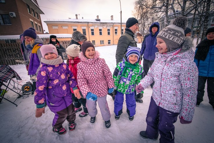 Гости катка вовлекаются в активности