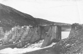 Борисоглебская ГЭС во время строительства