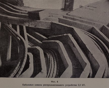 Кабельные каналы распределительного устройства 2,2 кВ