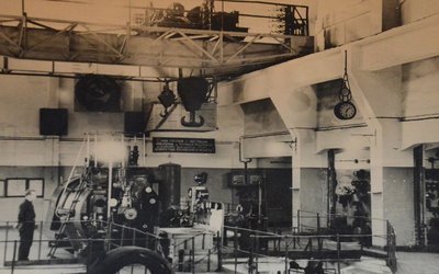 Машинный зал Мурманской ТЭЦ 1947 год